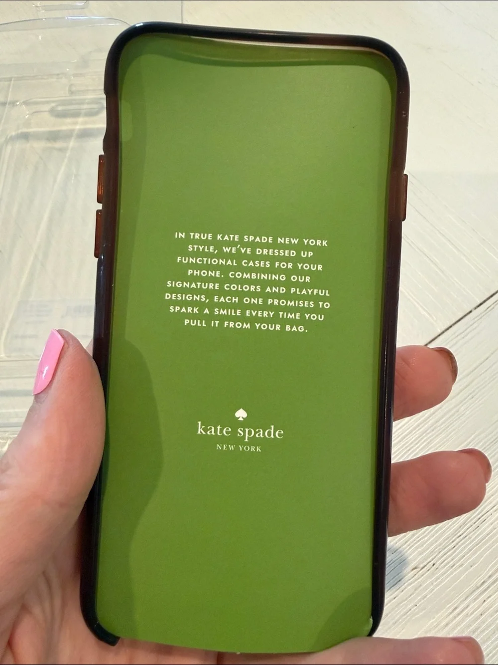 kate spade Leopard Spot iPhone 7 Hardshell Case - Black & Brown